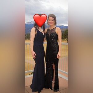 Elegant Sequin Evening Prom Bridesmaid Flapper Gown Dress